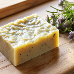 **

Prompt: Solid shampoo bar with alpine herbs, lathering in wet hair, creating soft, silky texture, bright natural lighting, close-up shot emphasizing herbal ingredients and hair shine, zero waste lifestyle, eco-friendly bathroom setting.

**